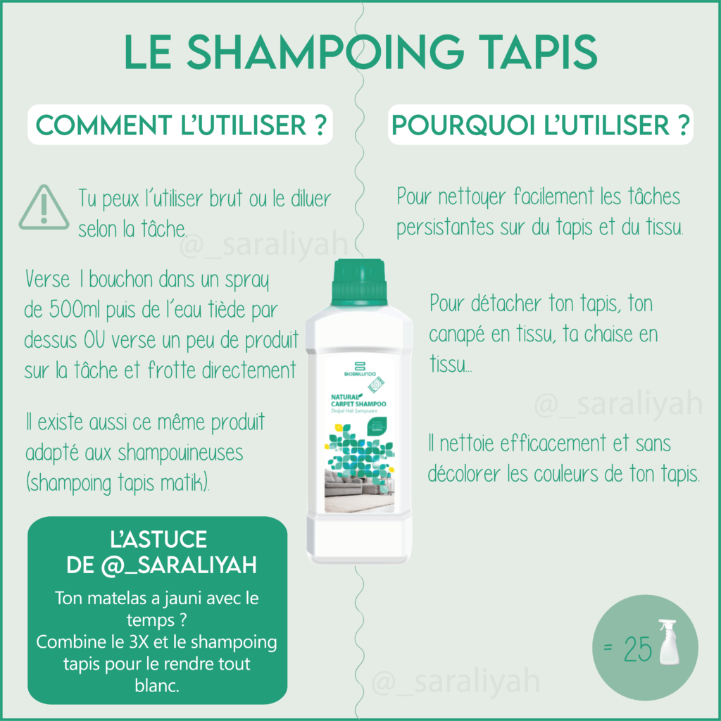 Le Shampoing Tapis - Biobellinda France